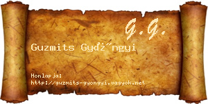 Guzmits Gyöngyi névjegykártya