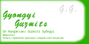 gyongyi guzmits business card